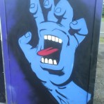 Grafitti artist at 418